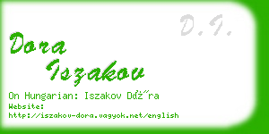 dora iszakov business card